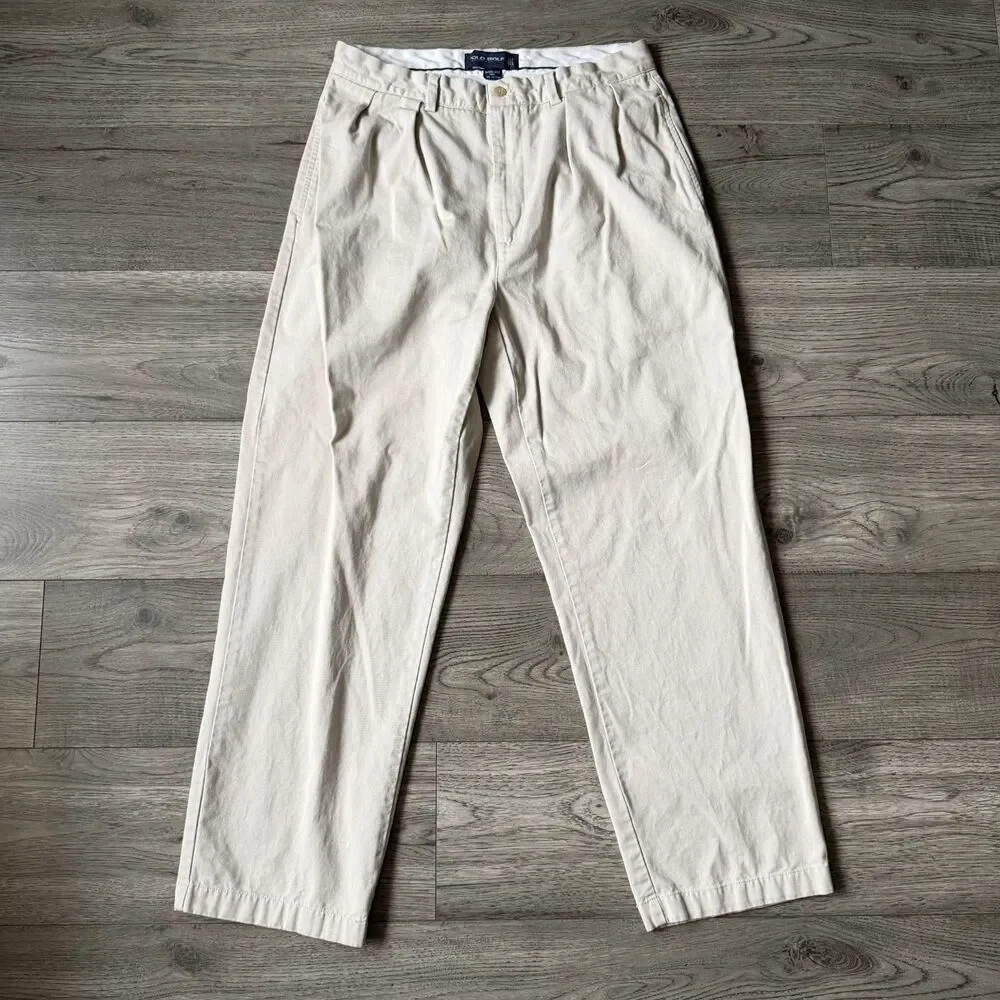 Polo Golf by Ralph Lauren Men's Khaki Casual Performance Golf Pants Size 33x30